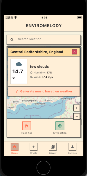 Environmental data display